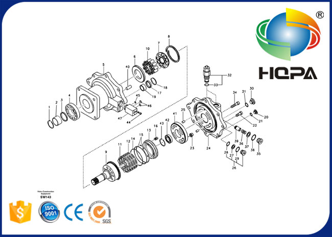 Equipos hidráulicos VOE14512788 del sello del motor de EC360BNLC EC360BLC EC360BLR EC330BLC