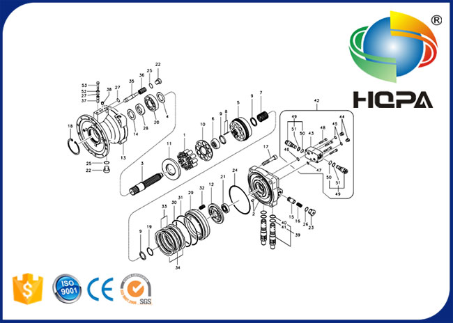 Equipos hidráulicos VOE14509253 VOE14556029 del sello del motor de EC240 EC240B EC240BLC