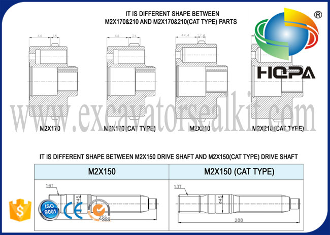 Balancee el equipo de reparación del motor HZZC-M2X170CHB para HD900-5 HD900-7 E330 E330B